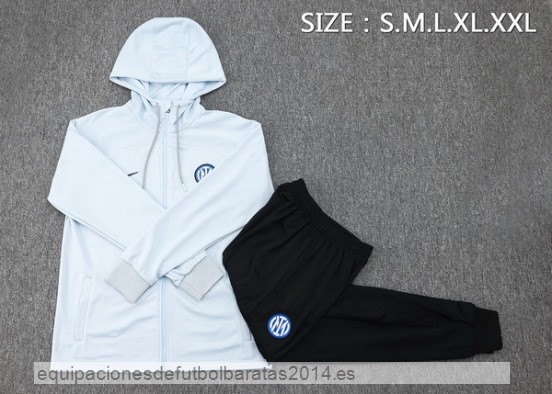 Nuevo Conjunto Completo Chaqueta Con Capucha Inter Milan 23/24 Azul Negro Baratas